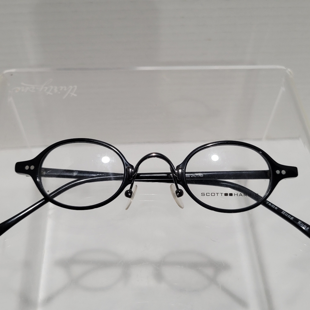 Scott Harris Europa 84 Preppy Unisex Small Oval Eyeglasses Frames 38-24- 140 New